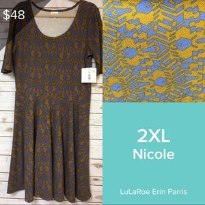 2XL LuLaRoe Nicole Dress